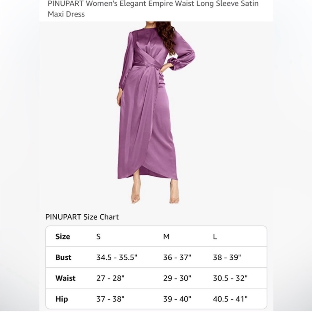 NWT Silk Pin Up Art Burgundy Sexy Wrap Formal Cocktail Maxi Dress Size Large - Picture 14 of 14